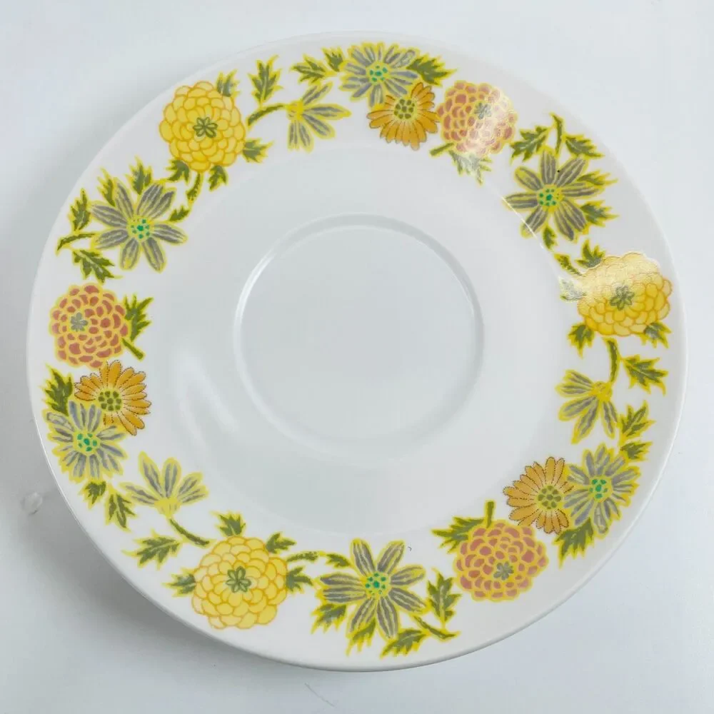 Set of 4 Noritake Progression SUNNY SIDE 9003 Saucers 6